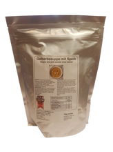 Laden Sie das Bild in den Galerie-Viewer, Gelberbssuppe mit Speck