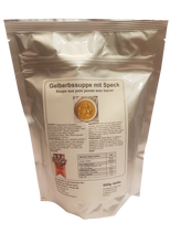 Laden Sie das Bild in den Galerie-Viewer, Gelberbssuppe mit Speck