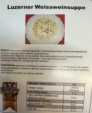 Laden Sie das Bild in den Galerie-Viewer, Luzerner Weissweinsuppe
