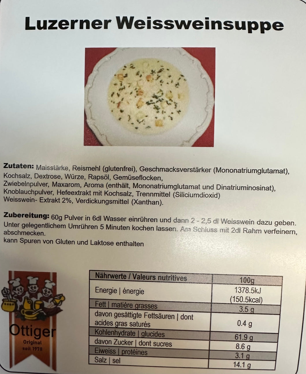 Luzerner Weissweinsuppe